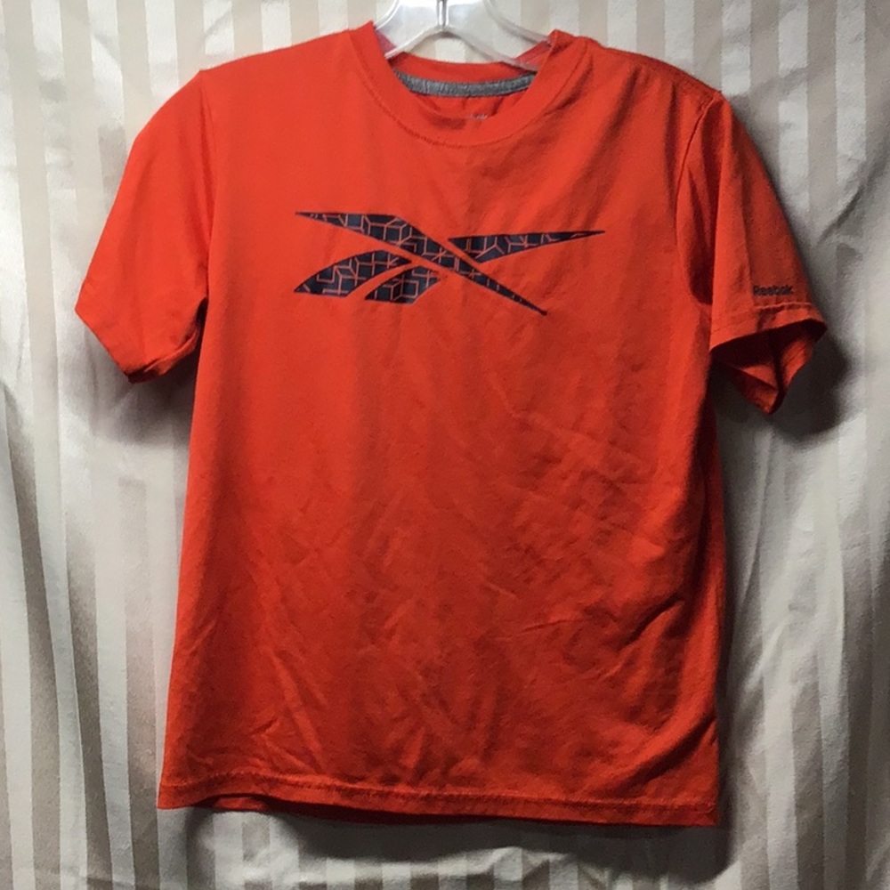 Reebok Playdry Boys Size 10-12 Orange S/S Tee